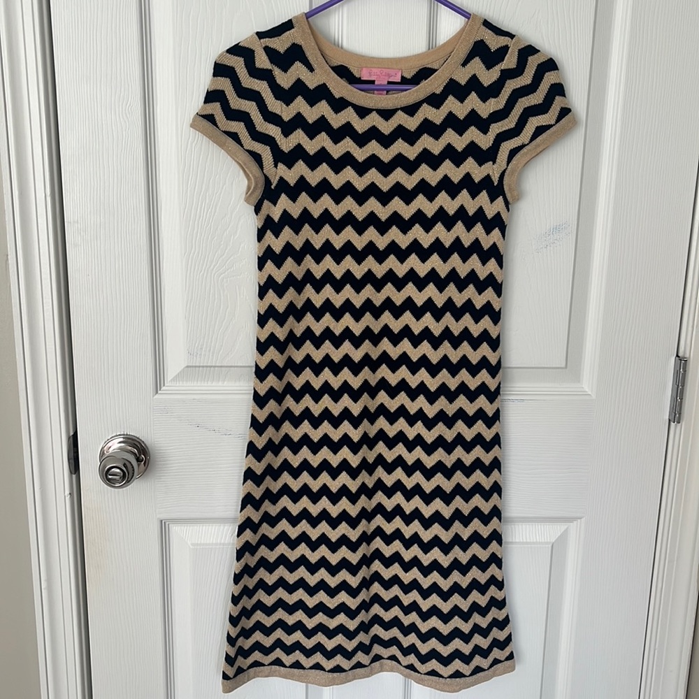 Lilly Pulitzer Chevron sweater dress